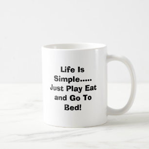 Caneca De Café A vida é ..... copo simples
