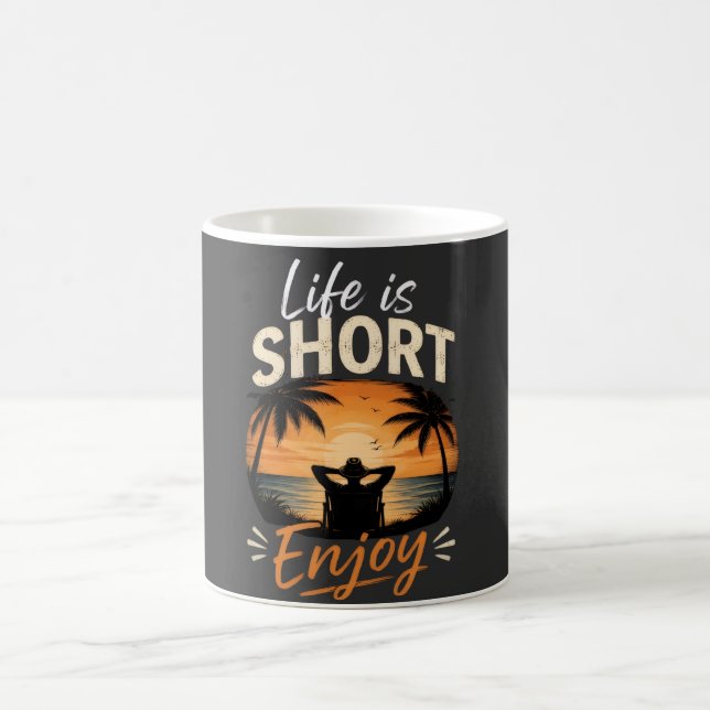 Caneca De Café A Vida é Curta, Aproveite  (Centro)