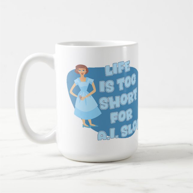 Caneca De Café A Vida é Curta Demais Arte de Dona de Casa Contra  (Esquerda)