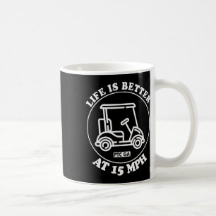 Caneca De Café A Vida É Melhor a 24 Km/h Caminho de Carrinho de G