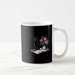 Caneca De Café A Vida é Melhor Com 2 Livros De Gatos Gatinho Gata