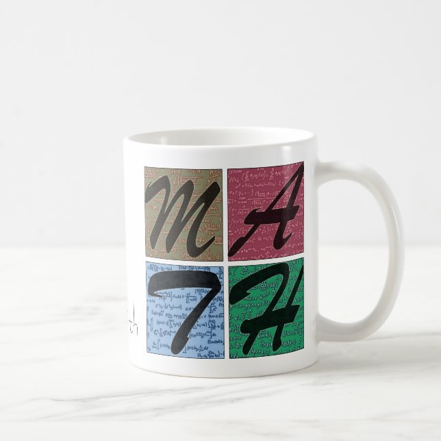 Caneca De Café A vida é melhor com a matemática (Direita)