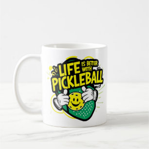 Caneca De Café A vida é melhor com a picleball