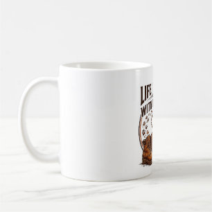 Caneca De Café A Vida é Melhor Com Cães