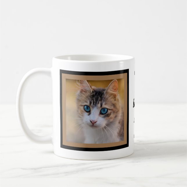 Caneca De Café A vida é melhor com os gatos |Imagens Personalizad (Esquerda)