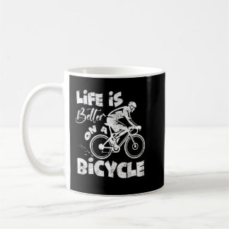 Caneca De Café A vida é melhor com um ciclista