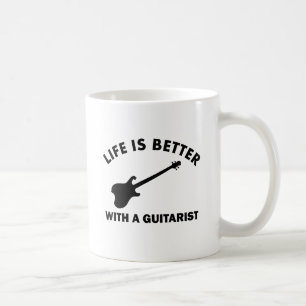 Caneca De Café A vida é melhor com um GUITARRISTA