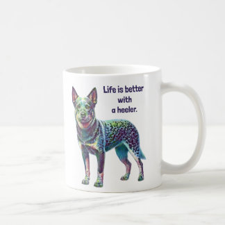Caneca De Café A vida é melhor com um Heeler