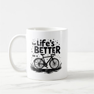 Caneca De Café A vida é melhor de bicicleta