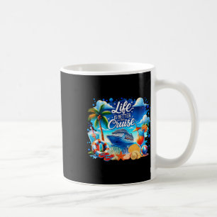 Caneca De Café A Vida é Melhor Em Um Cruzeiro Havaí Praia Verão F