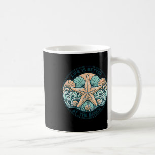 Caneca De Café A Vida é Melhor Na Cruzeiros de Férias de Verão na