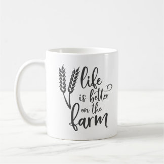 Caneca De Café A vida é melhor na fazenda