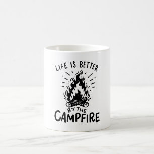 Caneca De Café A vida é melhor na fogueira