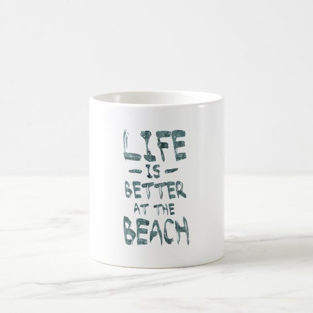 Caneca De Café A vida é melhor na praia (Centro)