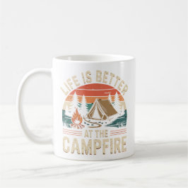 Caneca De Café A vida é melhor no Campfire