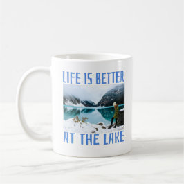 Caneca De Café A vida é melhor no lago 
