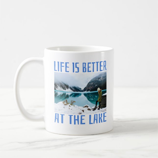 Caneca De Café A vida é melhor no lago  (Esquerda)