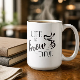 Caneca De Café A vida é um Café Maravilhoso Amantes de Café