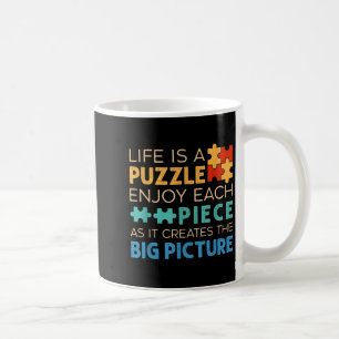Caneca De Café A Vida É Um Quebra-Cabeça Aproveite Cada Momento _