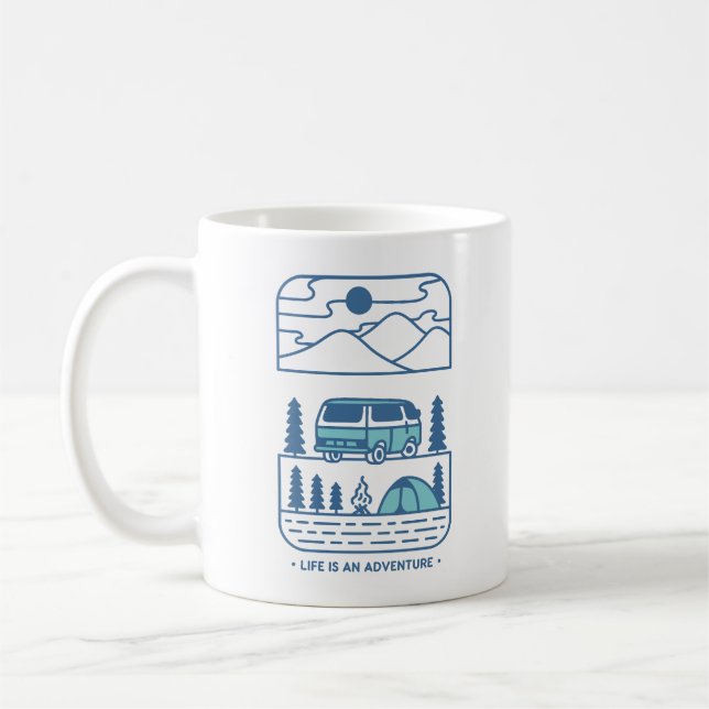 Caneca De Café A vida é uma aventura 2 (Esquerda)
