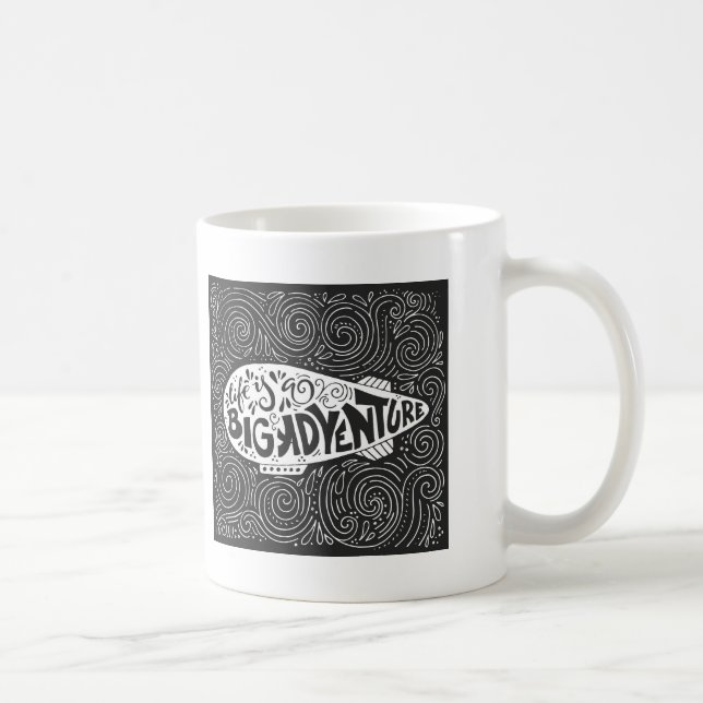 Caneca De Café A vida é uma aventura grande (Direita)