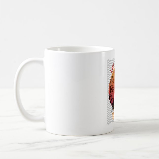 Caneca De Café A Vida é uma Bruxa e Então Você Voa Halloween Cemi (Esquerda)