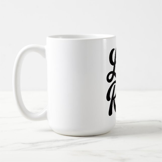 Caneca De Café A Vida é uma Corrida Vinil Personalizado Motivacio (Esquerda)