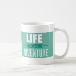 Caneca De Café A vida é uma inspiração da aventura