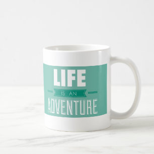 Caneca De Café A vida é uma inspiração da aventura