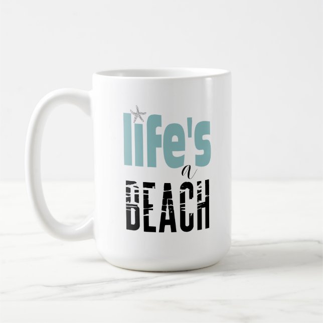 Caneca De Café A vida é uma praia (Esquerda)