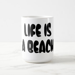 Caneca De Café A vida é uma praia