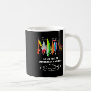 Caneca De Café A Vida Está Cheia De Escolhas Importantes Piada De