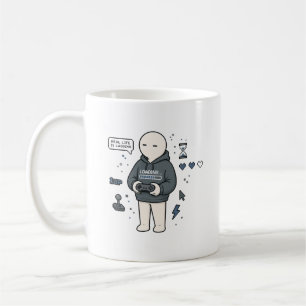 Caneca De Café A Vida Real Está com Lag Funny Gamer Meme