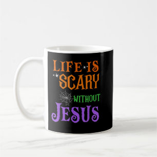 Caneca De Café A vida sem Jesus é um absurdo abismo cristão.