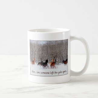 Caneca De Café A vida viva ..... como alguém saiu da porta