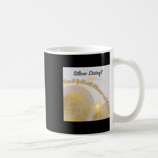 Caneca De Café A Vínculo De Prata Torna-A Dourada. Shimmery E (Direita)