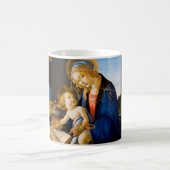 Caneca De Café A Virgem e a Criança, Sandro Botticelli (Centro)