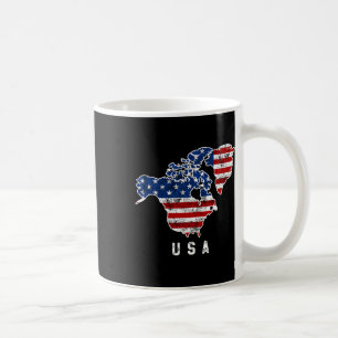 Caneca De Café A Visão Engraçada De Trump Do Mapa Dos Eua Com O C