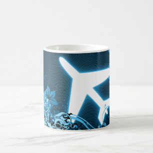 Caneca De Café à volta do mundo: avião hi-fi