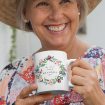 A Vovó Mais Amada de Todos os Tempos Coroa Floral