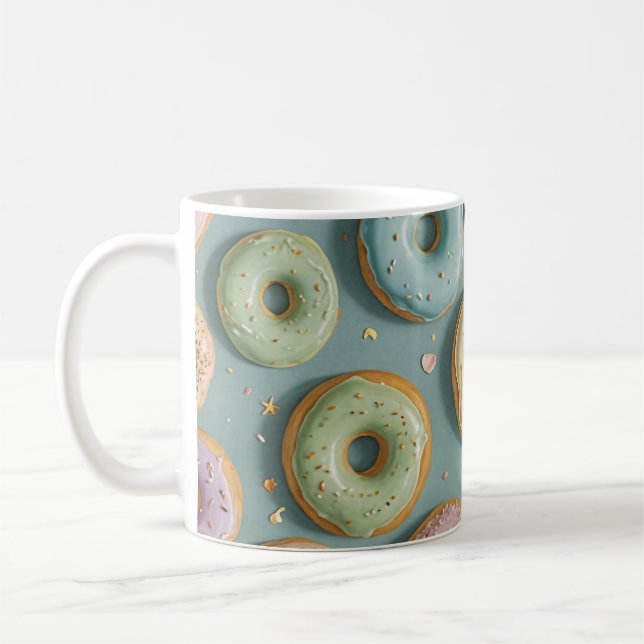 Caneca De Café A Whimsical Pastel Donut Dream (Esquerda)