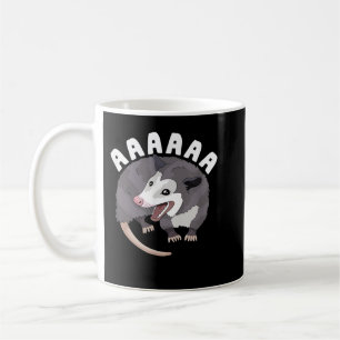 Caneca De Café AAAAAA Gritando Ogambm Estressou Possum Funny Dan