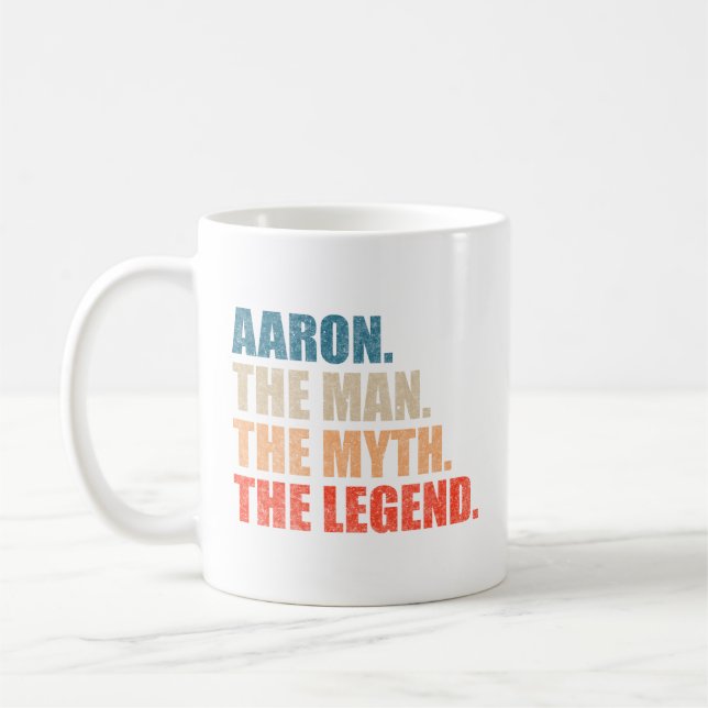 Caneca De Café Aaron The Man The Myth The Legend (Esquerda)
