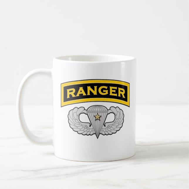 Caneca De Café Aba da guarda florestal - asas do salto - combate (Esquerda)