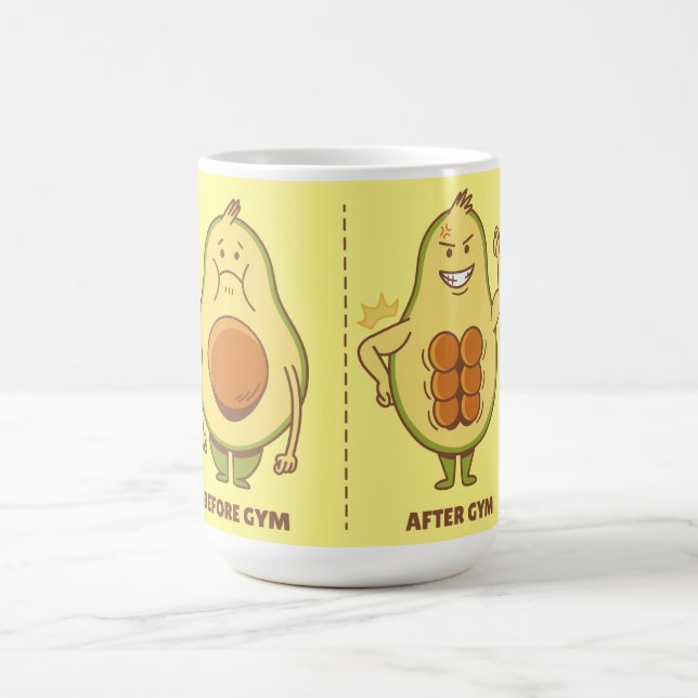 Caneca De Café Abacate Engraçado, Meme de Fruta Fofa (Centro)