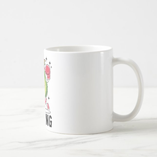 Caneca De Café Abacate Jogando Boxe Alimentação Saudável Vegetari (Direita)