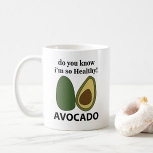 Caneca De Café Abacate Você Sabe Que Sou Tão Saudável Abacate