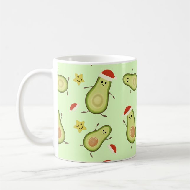 Caneca De Café Abacates & Natal (Esquerda)