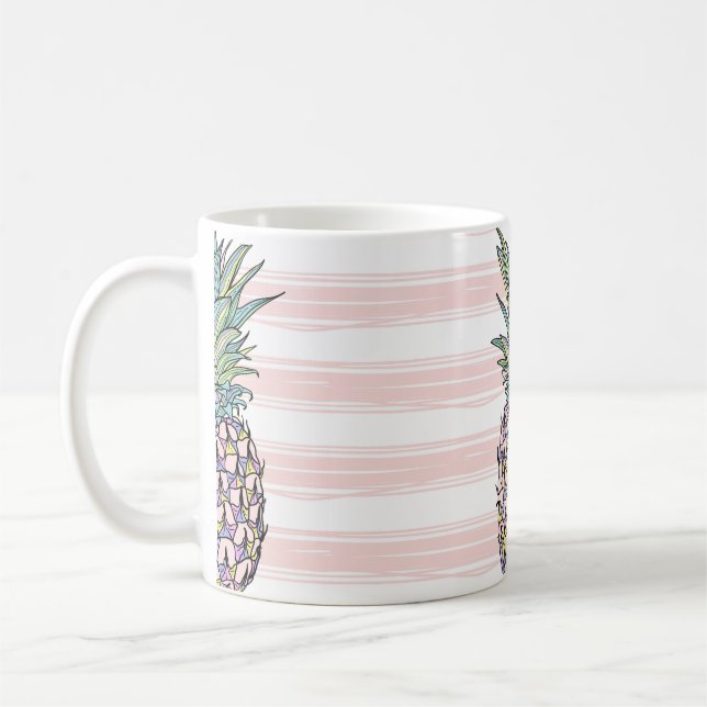Caneca De Café Abacaxi colorido (Esquerda)