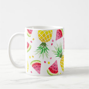 Caneca De Café Abacaxi de Abacaxi de Verão Impressão
